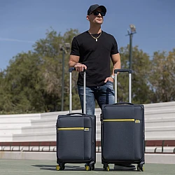 Βαλίτσα trolley Oblivion Cardinal 5100 μικρή μεσαία 55x23x37 cm + 66x25x40 cm σκούρο μπλέ