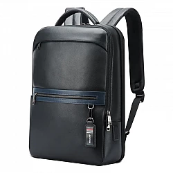 Δερμάτινο Σακίδιο πλάτης 24L Laptop 15,6” Bopai 61-122101 μαύρο