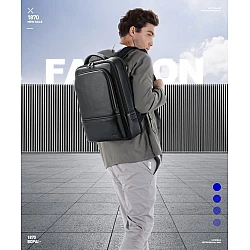 Δερμάτινο Σακίδιο πλάτης 24L Laptop 15,6” Bopai 61-69711 μαύρο
