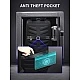 Δερμάτινο Σακίδιο πλάτης Αντικλεπτικό 24L Laptop 15,6” Bopai 61-69711 μαύρο
