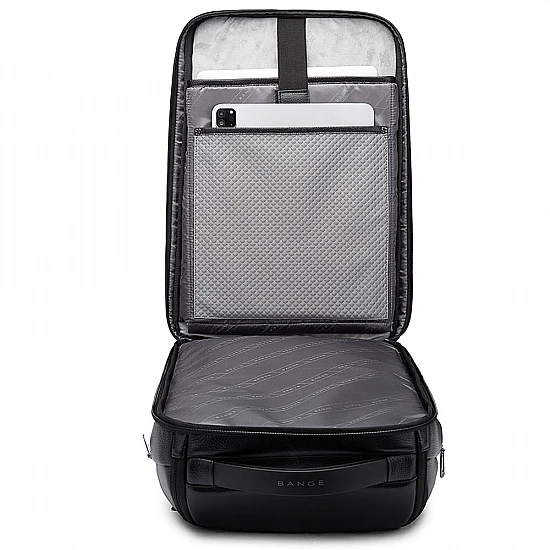 Δερμάτινο Σακίδιο πλάτης 24L Laptop 15,6” Bange 6623 μαύρο