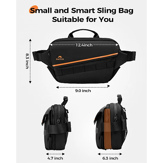 Τσαντάκι Crossbody Matein 6780 μαύρο