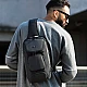 Τσαντάκι ώμου χιαστί crossbody Bange 7086 μαύρο