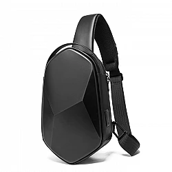 Τσαντάκι ώμου χιαστί crossbody Bange 7213 μαύρο