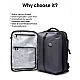 Σακίδιο πλάτης vacuum 22L Laptop 17,3” Bange 7875-1 μαύρο