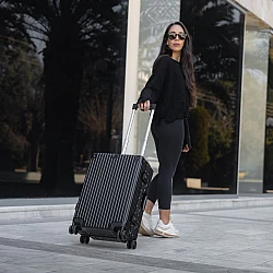 Βαλίτσα trolley case καμπίνας Bopai 833-853201 56x23x36 cm μαύρο