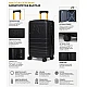 Βαλίτσες σετ Σκληρές Caterpillar 85034-01 μικρή μεσαία 55x23,5x36,5 cm + 65x27,5x44,5 cm