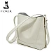Δερμάτινη Γυναικεία Τσάντα Shopper ‘Ωμου Foxer 9136015F άσπρο