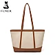 Γυναικεία Τσάντα Shopper 'Ωμου Foxer 9151041F μπέζ/καφέ