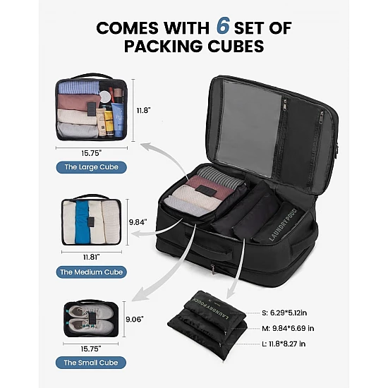 Σακίδιο Πλάτης Καμπίνας 40L με USB 17,3" MB1975 black