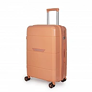 SUPER ΠΡΟΣΦΟΡΑ Βαλίτσα σκληρή Newcom N1595 (PP) μεσαία 66x25,5x43x5 cm Σομόν