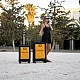 Βαλίτσες Υφασμάτινες σετ Newcom μεσαία μεγάλη N1618 yellow