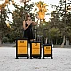 Βαλίτσες Υφασμάτινες σετ τριάδα Newcom N1618 yellow