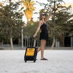 Βαλίτσα Newcom N1618 Υφασμάτινη καμπίνας 45X34,5X18 cm  yellow