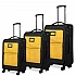 Βαλίτσες Υφασμάτινες Newcom N1618 σετ τριάδα 45x34,5x18 cm + 58x39,5x19,5 cm + 69x44,5x22,5 cm yellow