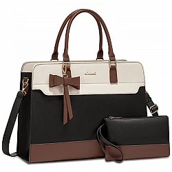 Γυναικεία Τσάντα Λάπτοπ Lovevook WB4235 beige black brown