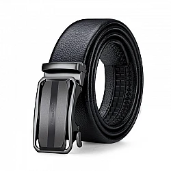 Ανδρική Ζώνη Δερμάτινη William Polo P24PD μαύρο - 1-10cm
