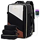 Σακίδιο καμπίνας 40L Carry on 17,3" UB2194 black/beige