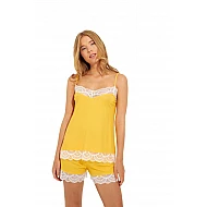 Γυναικείo Baby Doll Δαντέλα HARMONY 29-202803 Μουσταρδί