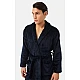 Ανδρική Ρόμπα Χειμερινή Σταυρωτή  με Ζώνη Fleece Minerva 96-71212-606 ΧΑΚΙ