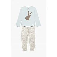Παιδική Πιζάμα Βαμβακερή Τύπωμα Bunny 4ΕΤΟΣ-16Ε MINERVA 90-62283-620 ΣΙΕΛ