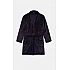 Ανδρική Ρόμπα Χειμερινή Σταυρωτή  με Ζώνη Fleece Minerva 96-71212-100 ΜΠΛΕ