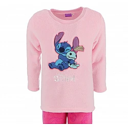 Παιδική Πιτζάμα Κοριτσίστικη Fleece 4-8 Ετών Lilo-Stitch LIL24-3567 ΡΟΖ