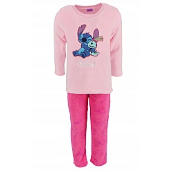 Παιδική Πιτζάμα Κοριτσίστικη Fleece 4-8 Ετών Lilo-Stitch LIL24-3567 ΡΟΖ