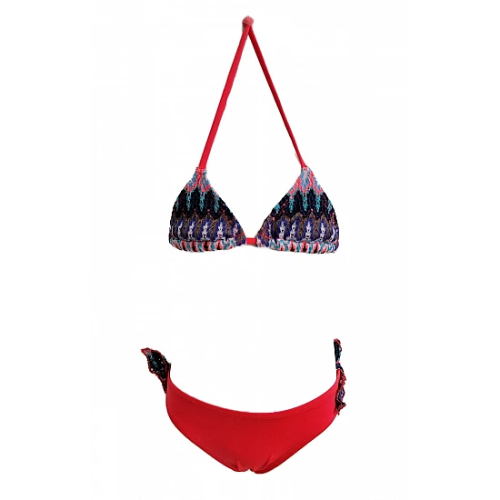 Κοριτσίστικο μαγιό τριγωνάκι Bikini set 4-14 Ετών BLUEPOINT 2015714-17 ΦΟΥΞΙΑ