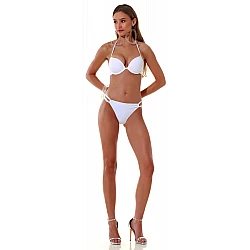 Γυναικείο μαγιό Μονόχρωμο Bikini top Super push up Bluepoint 26066090-01 ΛΕΥΚΟ