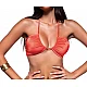 Γυναικείο μαγιό Μονόχρωμο Σούρα Bikini top FASHION SOLIDS Bluepoint 23066192-20 ΚΟΡΑΛΙ