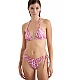 Γυναικείο μαγιό ρυθμιζόμενο τρίγωνο Bikini Top LUREX ZEBRA Blu4u 23366125-06 ΦΟΥΞΙΑ