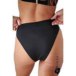 Γυναικείο μαγιό Bikini Bottom Ψηλόμεσο Blu4u 25365084-02 ΜΑΥΡΟ