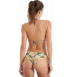 Γυναικείο μαγιό Bikini Bottom Brazilian Floral με κορδόνι Animal print BANANA LEAVES BLU4U 23365030-10 ΡΟΖ