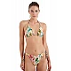 Γυναικείο μαγιό Bikini Bottom Brazilian Floral με κορδόνι Animal print BANANA LEAVES BLU4U 23365030-10 ΡΟΖ