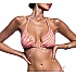 Γυναικείο μαγιό Τριγωνάκι Bikini top Animal Print Ενίσχυση και Χιαστό Δέσιμο SOLAR Bluepoint 23066040-20 ΚΟΡΑΛΙ
