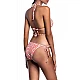Γυναικείο μαγιό Brazilian Bikini Slip Χαμηλόμεσο Κορδόνια Animal Print Bluepoint 23065040-20 ΚΟΡΑΛΙ