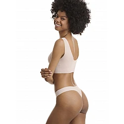 Γυναικείο Εσώρουχο Slip String Thong laser cut 2PACK WALK W2071-1919 ΜΠΕΖ ΑΝ