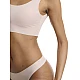 Γυναικείο Εσώρουχο Slip String Thong laser cut 2PACK WALK W2071-1919 ΜΠΕΖ ΑΝ
