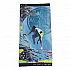 ΠΕΤΣΕΤΑ ΘΑΛΑΣΣΗΣ MICROFIBER 90x180cm σε αδιάβροχη θήκη 2lt Maui $ Sons  ORIGINAL SURF 4954 ΜΠΛΕ ΚΙΤΡΙΝΟ