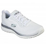 Αθλητικό Παπούτσι Memory Foam Ανατομικό EXTRA LIGHT SKECHERS BOUNTIFUL 12606-WSL WHITE