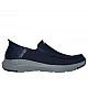 Ανδρικό Παπούτσι Casual Ορθοστασίας Slip-ins  Air-Cooled-Memory Foam-Goga Mat Arch SKECHERS Parson - Ralven 204804-NVY NAVY
