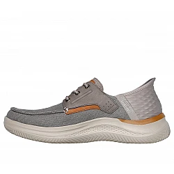 Ανδρικό Παπούτσι Casual Μοκασίνα Ορθοστασίας Air-Cooled-Memory Foam-Goga Mat Arch SKECHERS Hasting - Niko 205212-TPE NATURAL