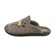 Γυναικεία Χειμερινή παντόφλα SNOOPY print Soft ADAM'S 624-25619 ΓΚΡΙ