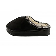 Γυναικεία Παντόφλα Χειμερινή Ραμμένη Super Light Comfort Jomix MD10095 ΜΑΥΡΟ