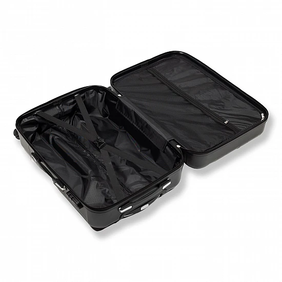 Βαλίτσα trolley 70cm x 47 cm x 25 cm 82L Large 28'' Σκληρή ABS Ρόδα 8cm Cardinal μεγάλη 2012/70cm ΜΑΥΡΟ