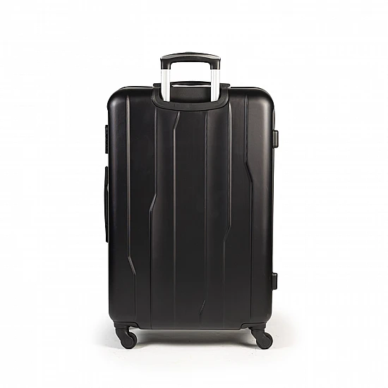 Βαλίτσα trolley 70cm x 47 cm x 25 cm 82L Large 28'' Σκληρή ABS Ρόδα 8cm Cardinal μεγάλη 2012/70cm ΜΑΥΡΟ