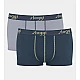Ανδρικό εσώρουχό μποξεράκι Βαμβακερό 2PACK Sloggi Start Hipster 10206968-V007 ΠΕΤΡΟΛ-ΓΚΡΙ