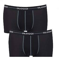 Ανδρικό εσώρουχό μποξεράκι 2PACK Sloggi Start Hipster 10050545-0004 Μαύρο