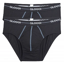 Ανδρικά Σλίπ SLOGGI MEN MIDI START 10050546-0004 2 PACK Μαύρα